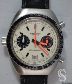 Breitling Chrono-Matic Vintage Jeu Aiguilles 1970 Swiss Ref 7651 48mm Montre Automatique Chronomatic