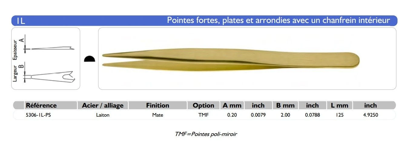 Brucelles Pointes Fortes, Plates Laiton A. Dumont & Fils Instrument, Outil Pour Horloger Aiguilles Ref 1AM Fabriqué En Suisse 13 Brucelles Pointes Fortes, Plates Laiton A. Dumont & Fils Instrument, Outil Pour Horloger Aiguilles Ref 1AM Fabriqué En Suisse – Image 11