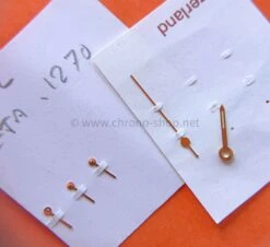 HORLOGERIE LOT AIGUILLES OR JAUNE DIVERS CALIBRE ETA 1270 -Aiguilles et Pièces Soldes horlogerie lot aiguilles or jaune divers calibre eta 1270 2