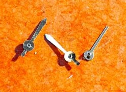 Horlogerie Montres Chronographe Lot De 3 X Aiguilles Compteurs Chronos, Chronomètre Or Jaune