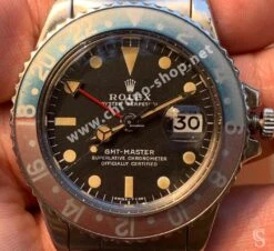 ROLEX RARES 4 X AIGUILLES TRITIUM GMT MASTER 1675 MONTRES VINTAGES COULEUR CRÈME JAUNE CAL 1570,1575,1565,1560