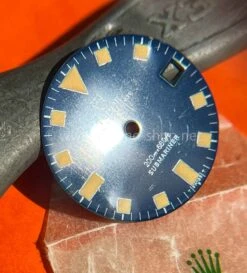 Tudor Vintage 70's Original Cadran Snowflake Bleu Tritium Jaune Militaire Montres Vintages Tudor Submariner 9411,94011,7021 -Aiguilles et Pièces Soldes tudor vintage 70 s original cadran snowflake bleu tritium jaune militaire montres vintages tudor submariner 9411940117021 4